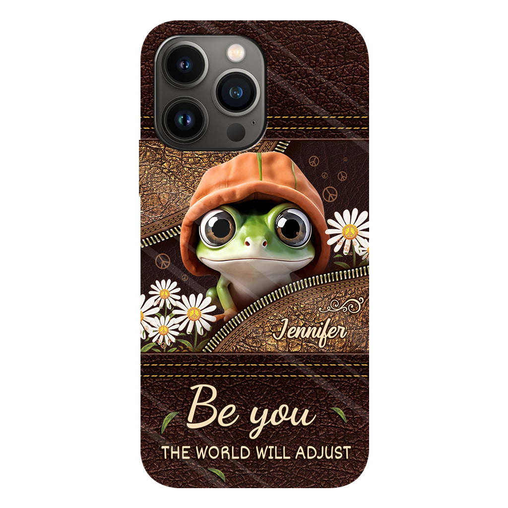 Be You The World Will Adjust - Personalized Hippie Full Print Phone Case