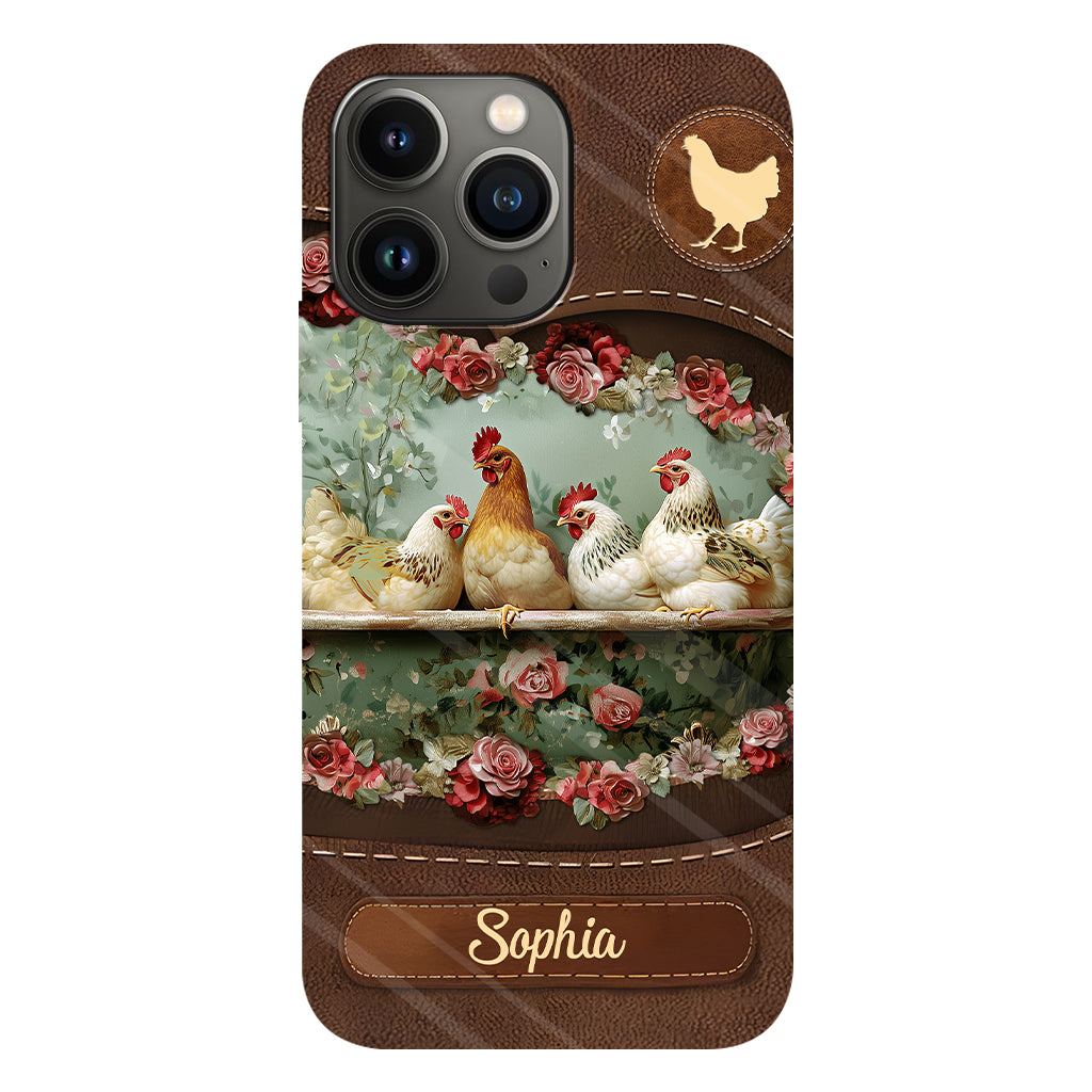Coque de téléphone personnalisée Chicken Lady - Motif poulet intégral