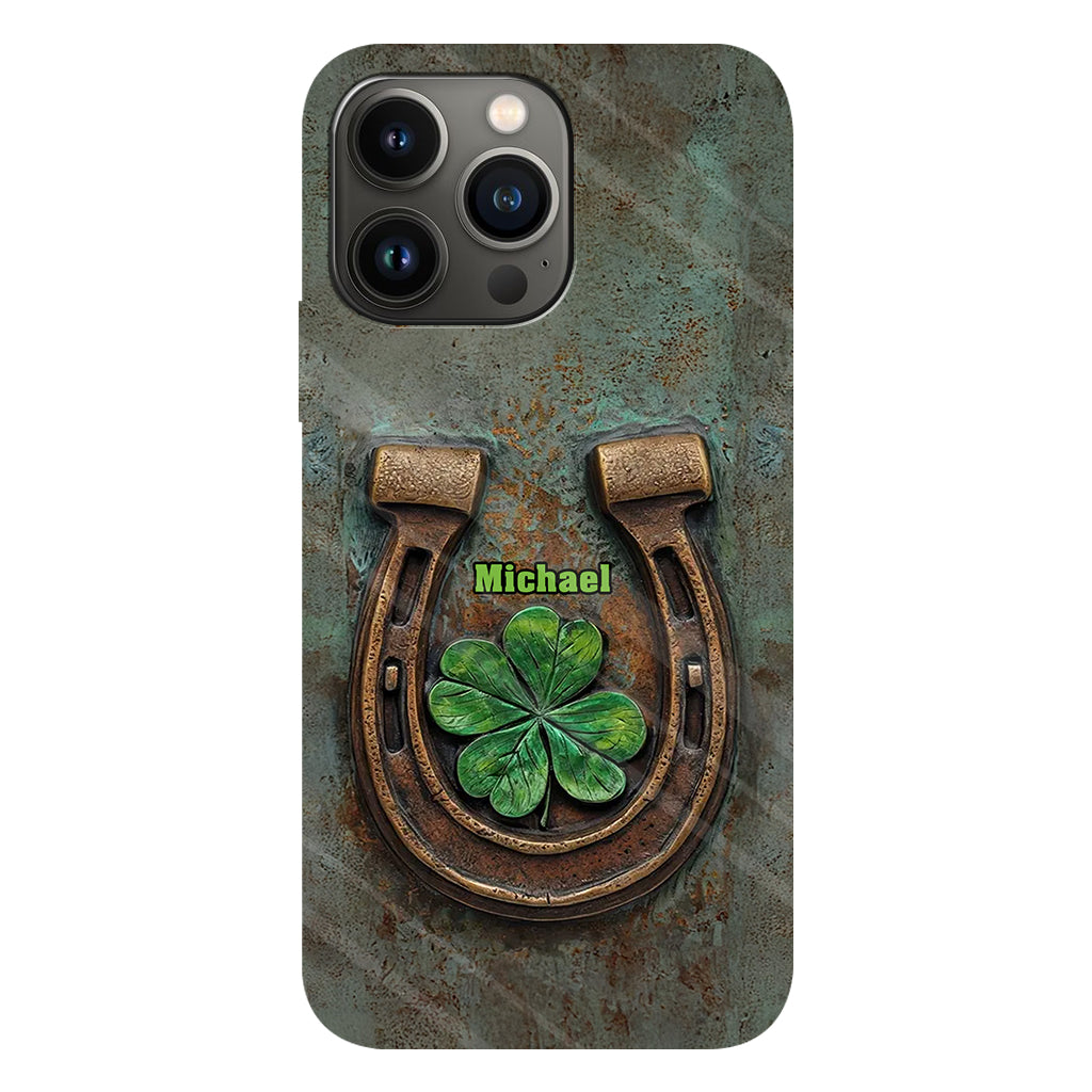 Vintage Irish Harp - Personalized Horse Full Print Phone Case