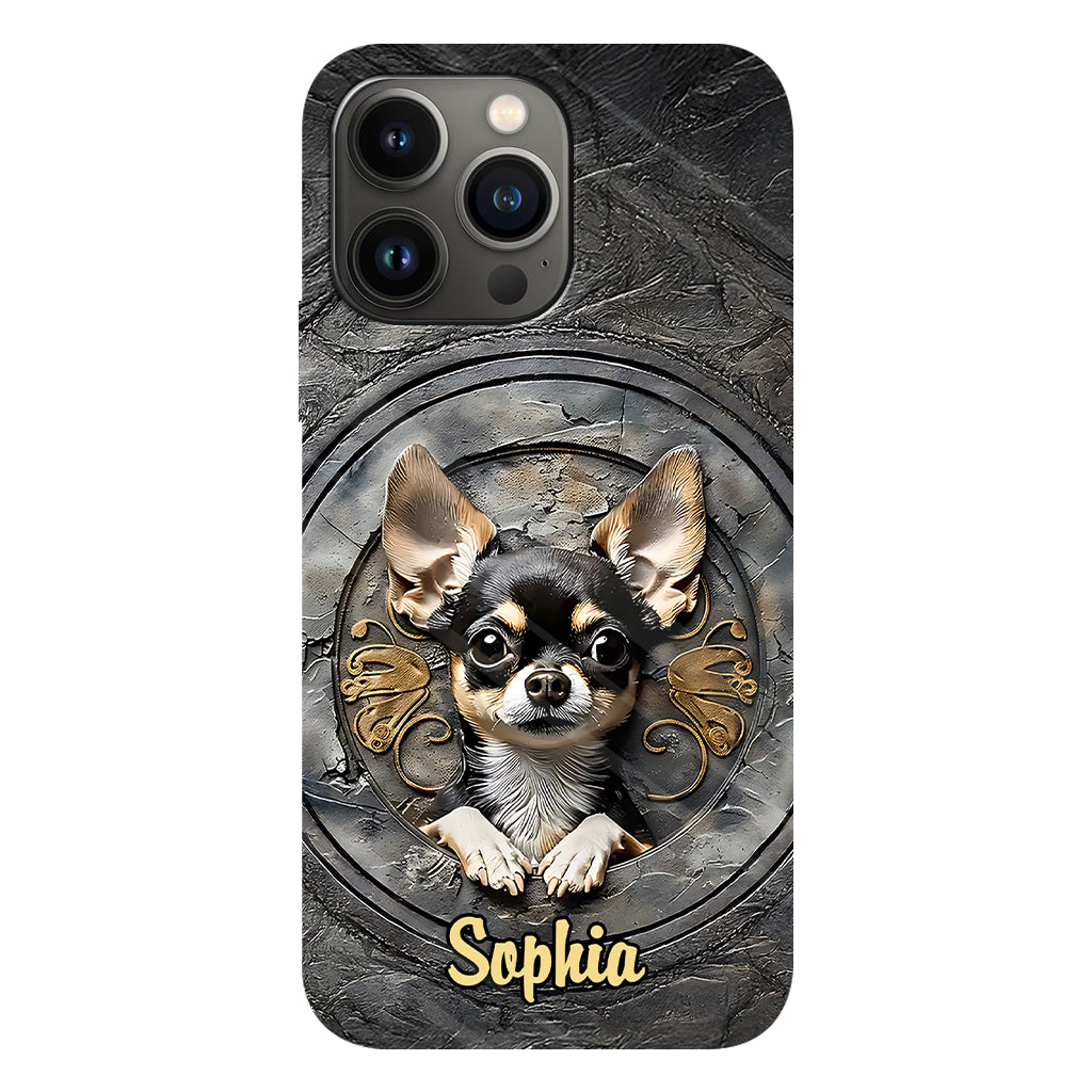 Adorable Chihuahua - Coque de téléphone personnalisée avec imprimé intégral