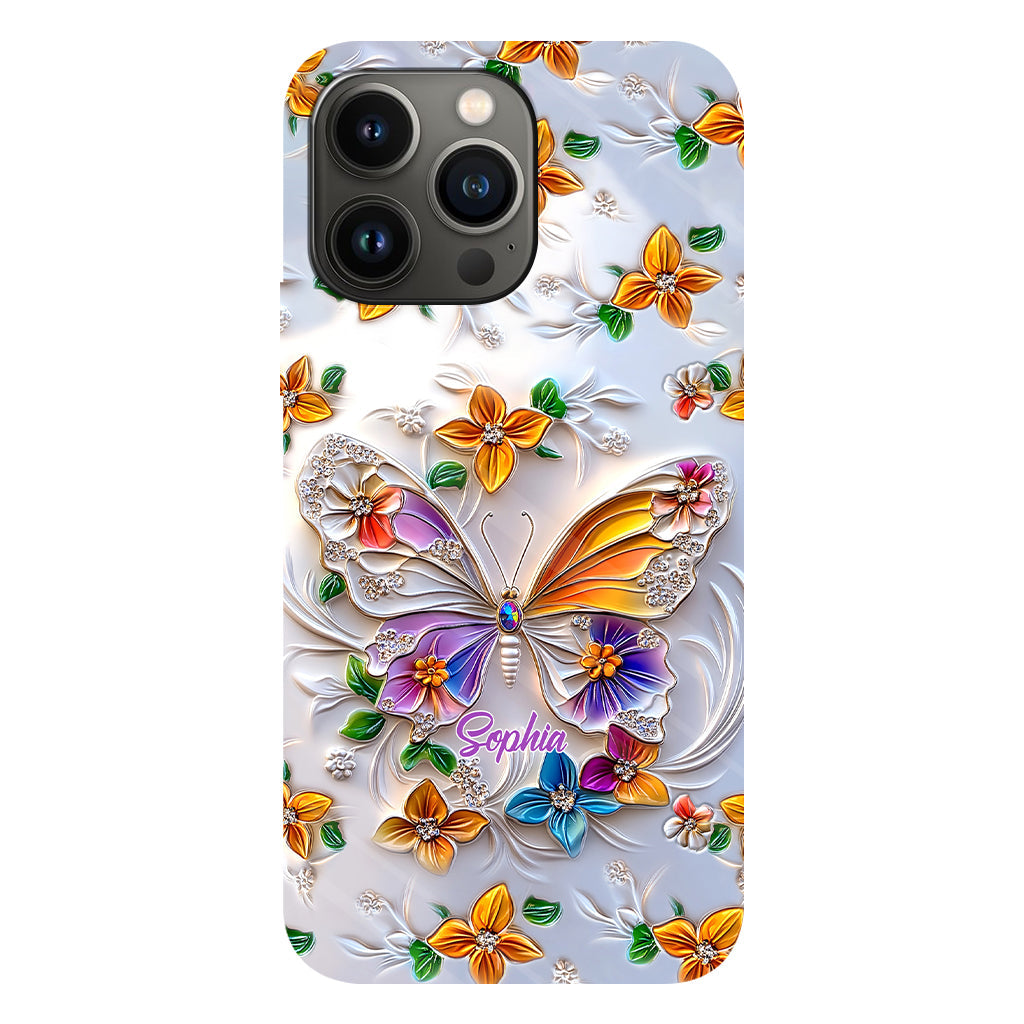 Stunning Butterfly Bee Dragonfly - Personalized Butterfly Full Print Phone Case