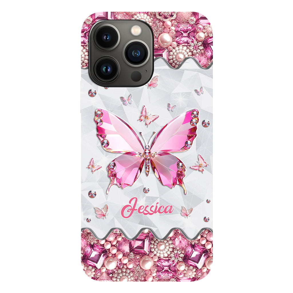Love Butterfies - Coque de téléphone personnalisée avec imprimé papillon intégral