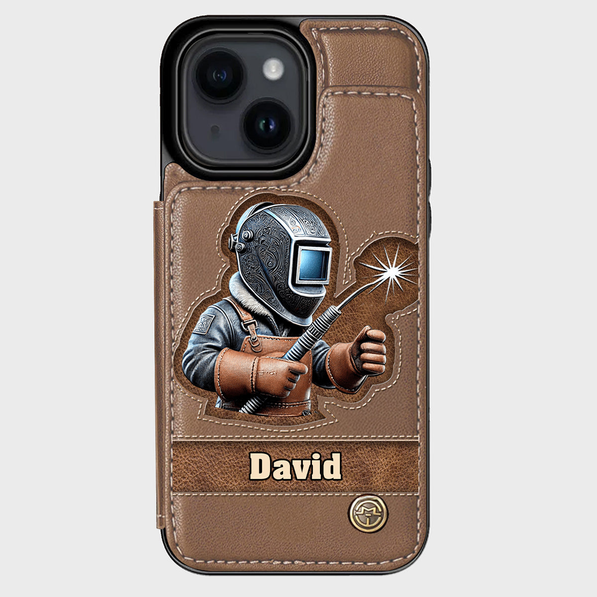 Strong Ones Become Welder - Personalized Welder Wallet Phone Case
