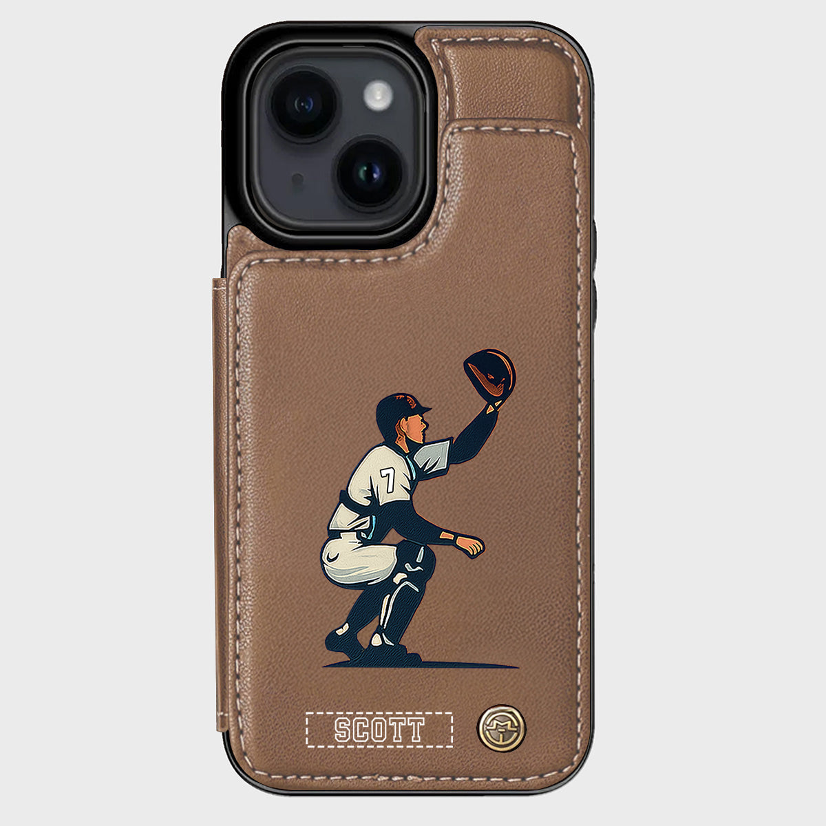 C'est la saison du baseball ! - Étui portefeuille personnalisé pour téléphone portable sur le thème du baseball