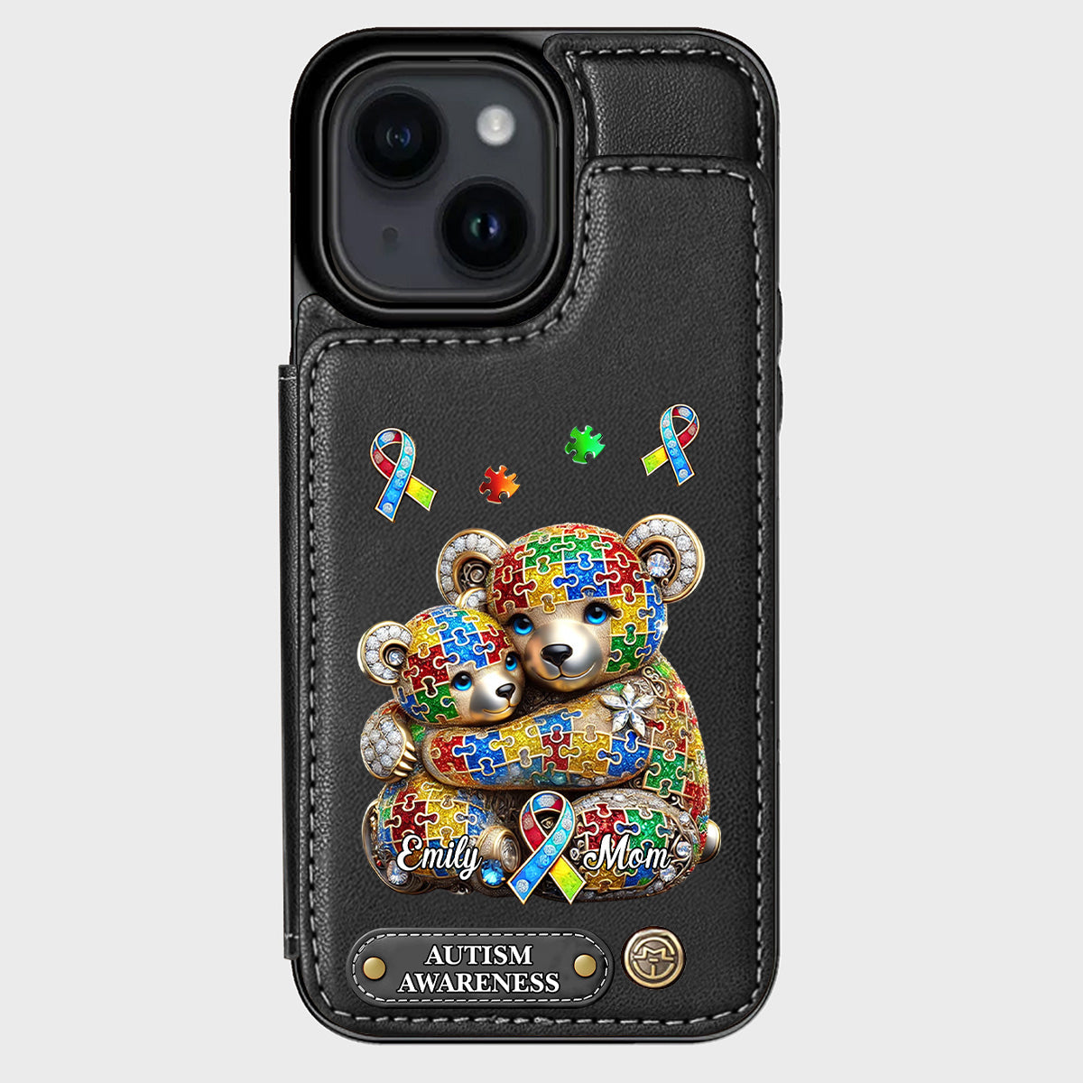 Strong Mama - Personalized Autism Awareness Wallet Phone Case