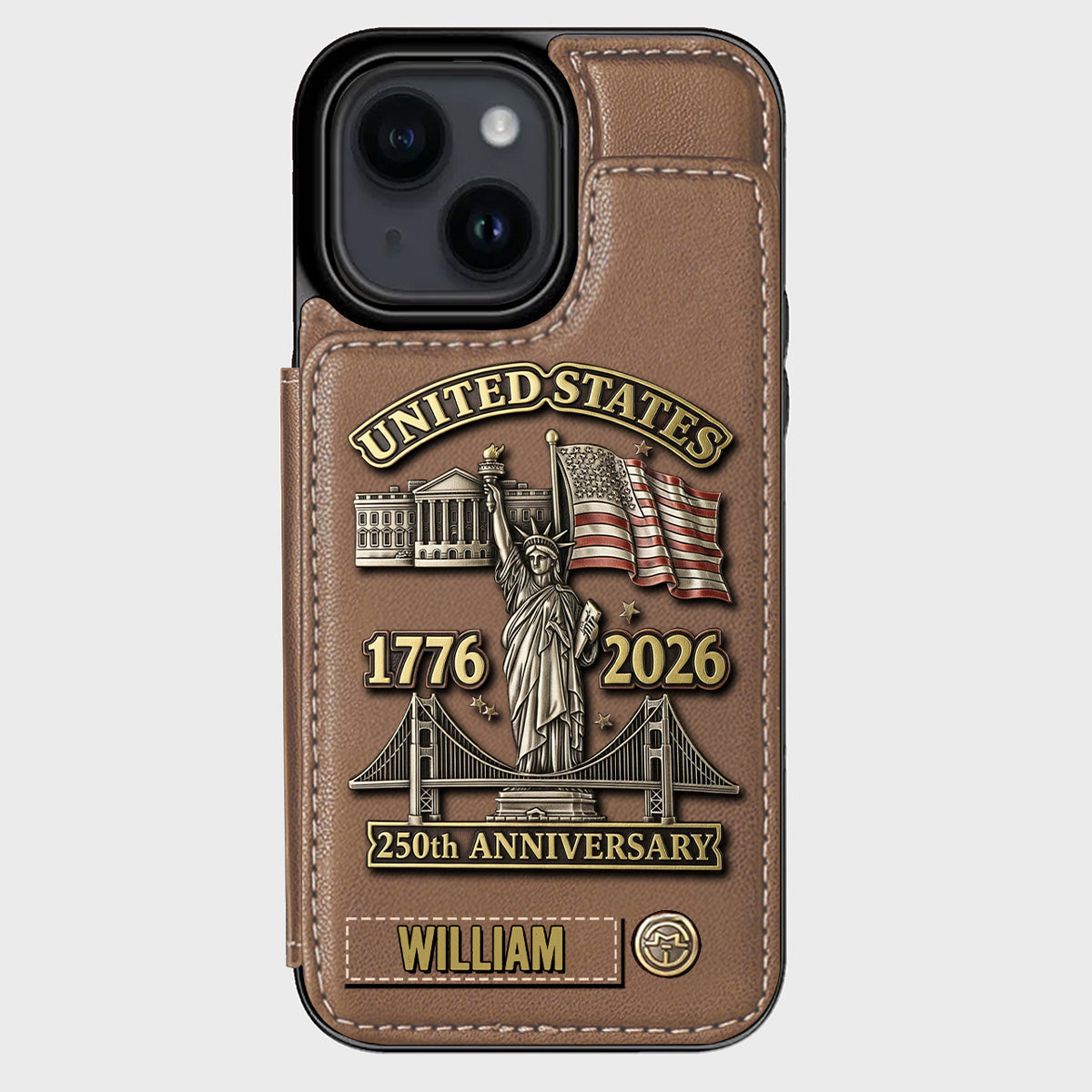 250th Anniversary - Personalized Wallet Phone Case
