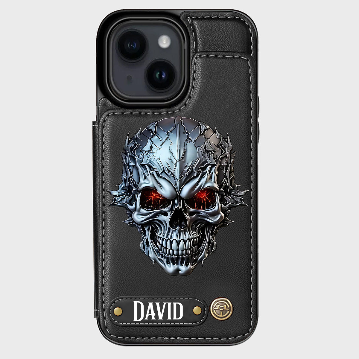 Cool Skull - Personalized Skull Wallet Phone Case