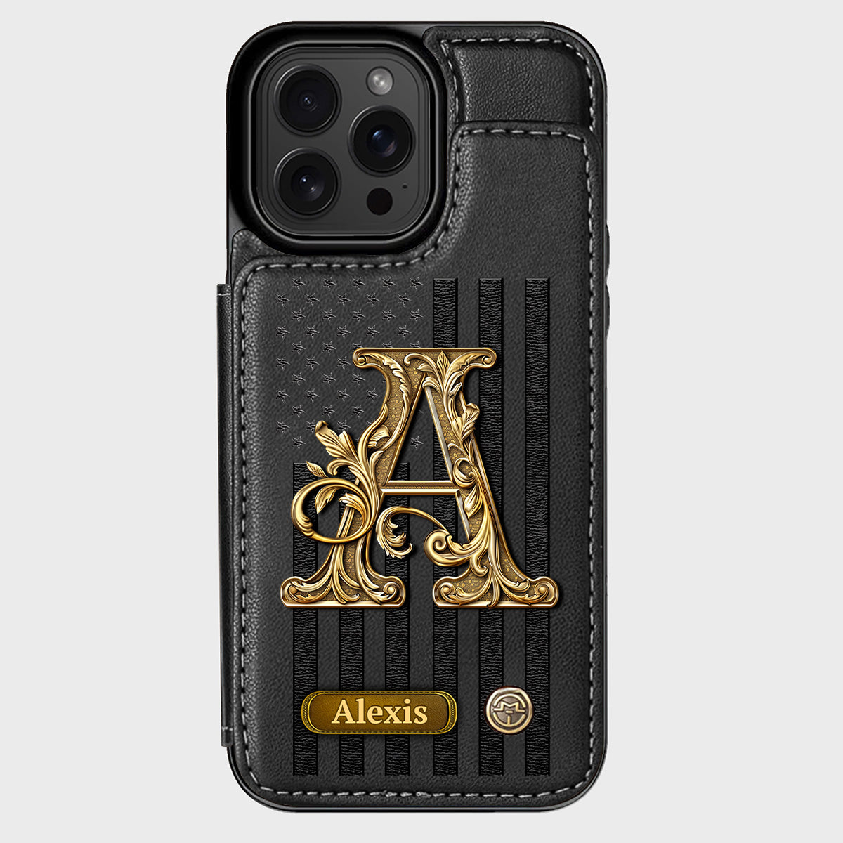 Cadeau initial pour lui, cadeau pour homme… - Étui portefeuille personnalisé pour téléphone