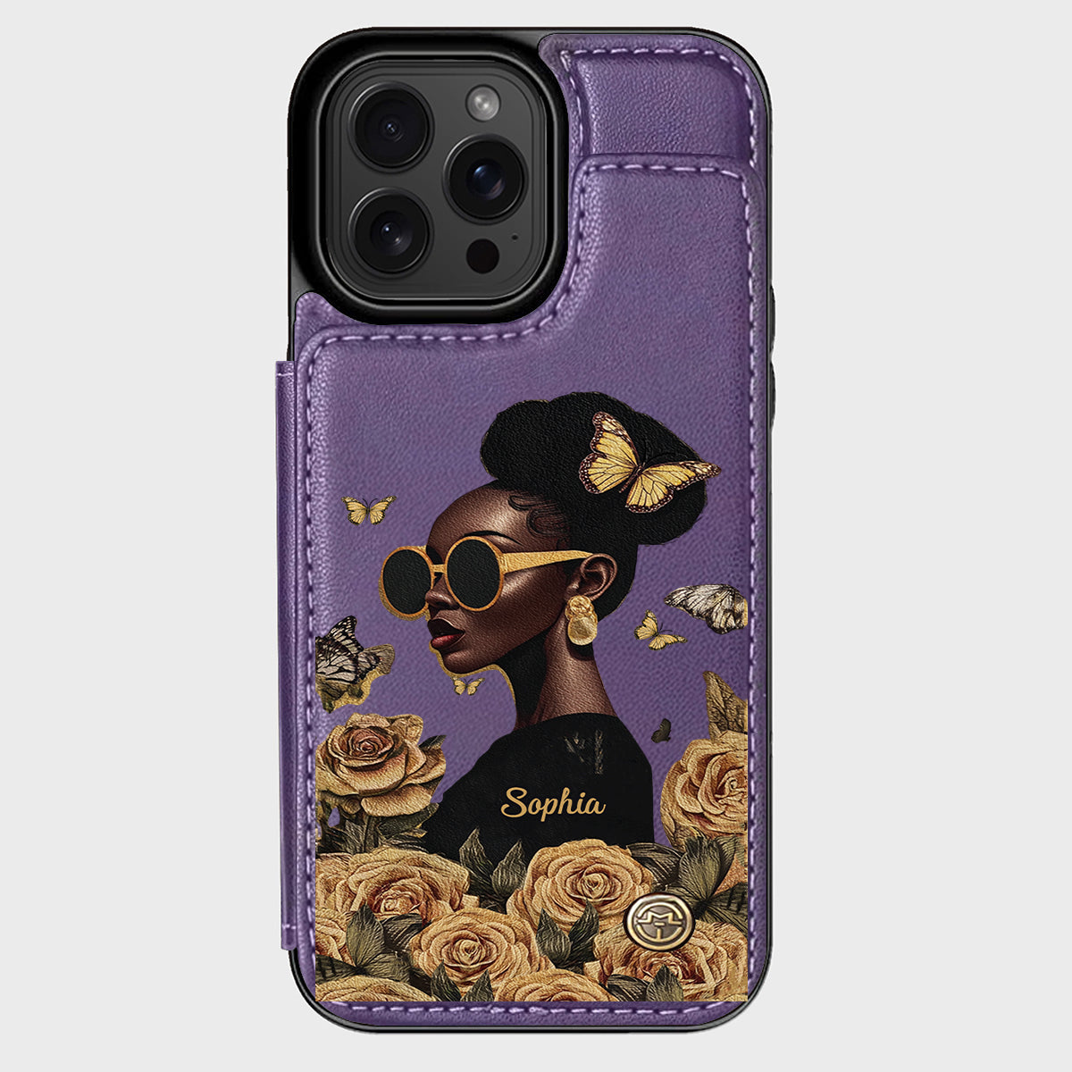 Empowered Beauty - Personalized African American Wallet Phone Case
