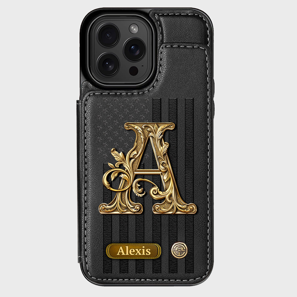 Cadeau initial pour lui, cadeau pour homme… - Étui portefeuille personnalisé pour téléphone