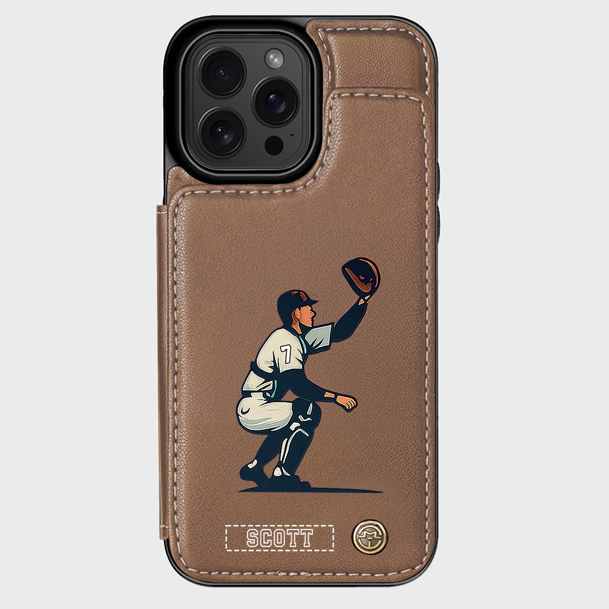 C'est la saison du baseball ! - Étui portefeuille personnalisé pour téléphone portable sur le thème du baseball