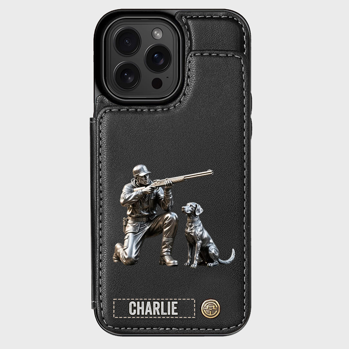 Passionné de chasse - Étui portefeuille personnalisé pour téléphone sur le thème de la chasse