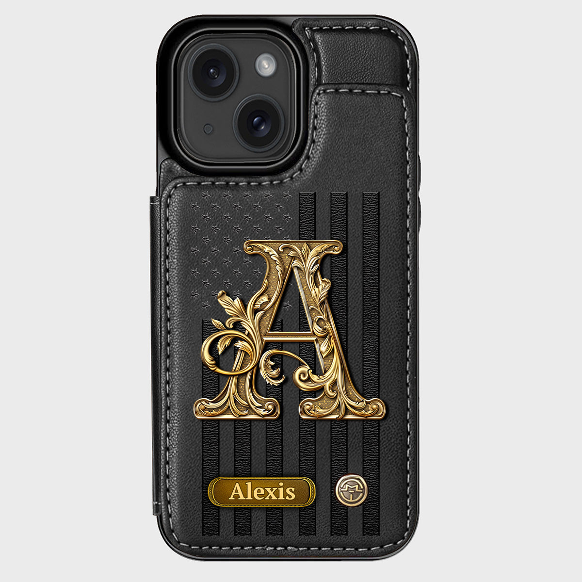 Cadeau initial pour lui, cadeau pour homme… - Étui portefeuille personnalisé pour téléphone