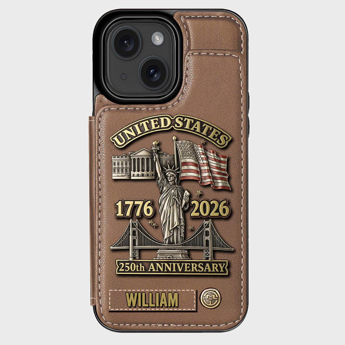 250th Anniversary - Personalized Wallet Phone Case