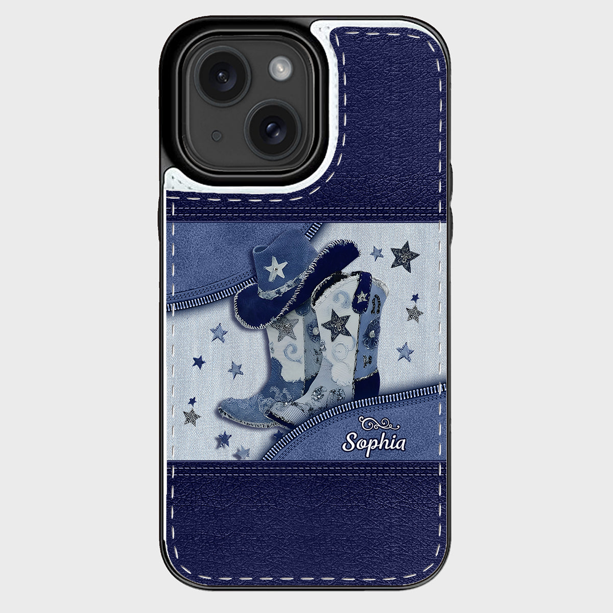 Cowgirl Boots - Personalized Cowgirl Foldable Wallet Phone Case