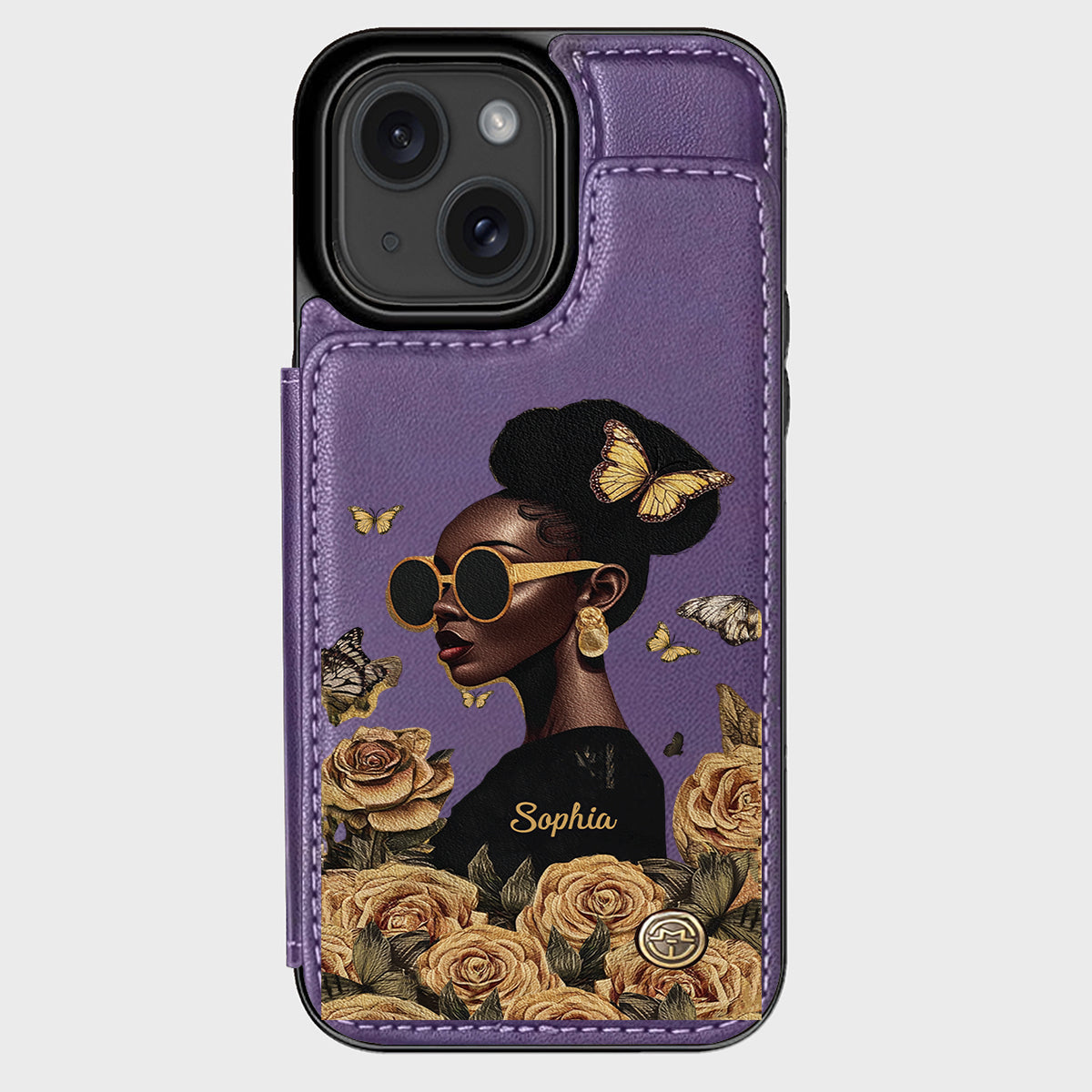 Empowered Beauty - Personalized African American Wallet Phone Case