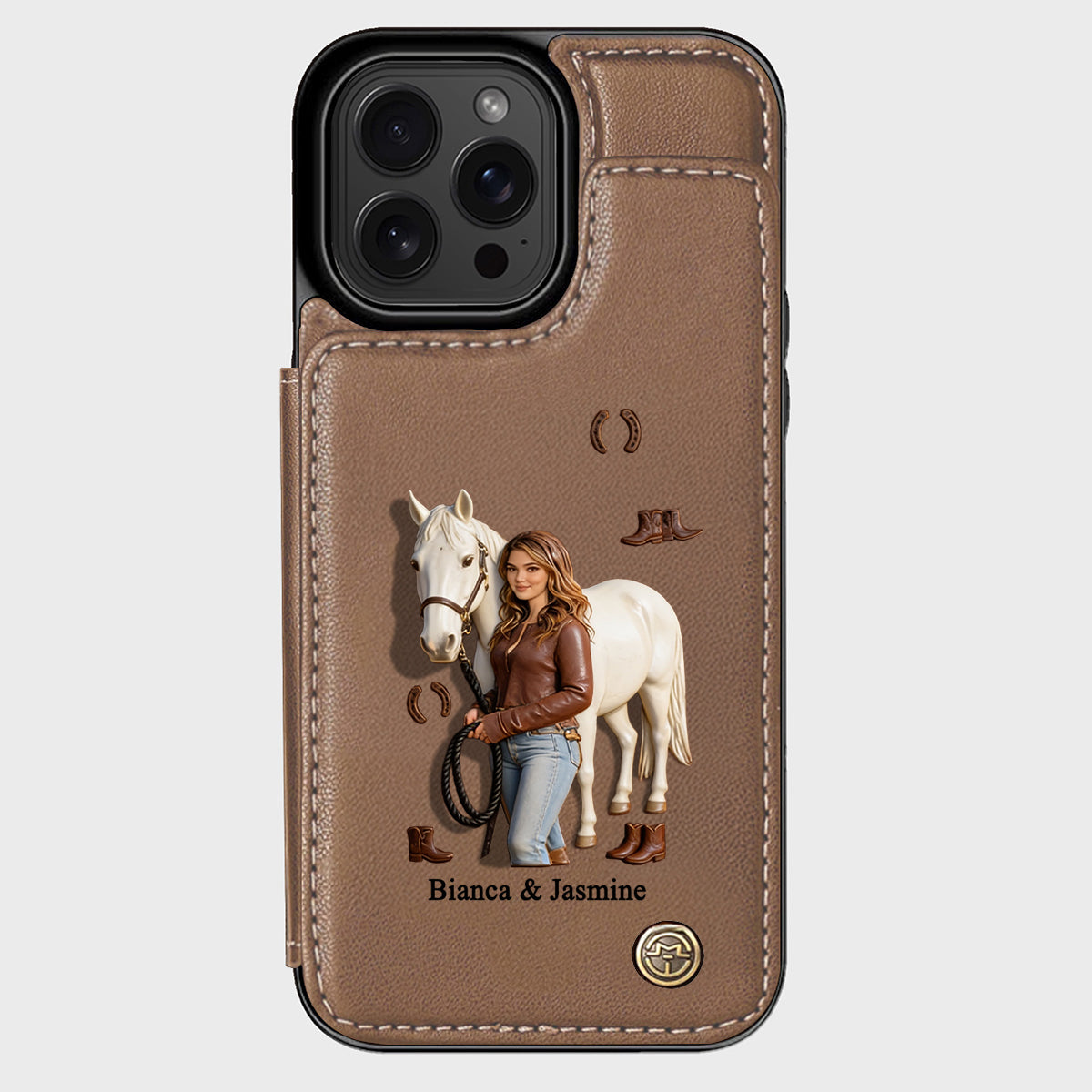 Horse Girl - Personalized Horse Wallet Phone Case