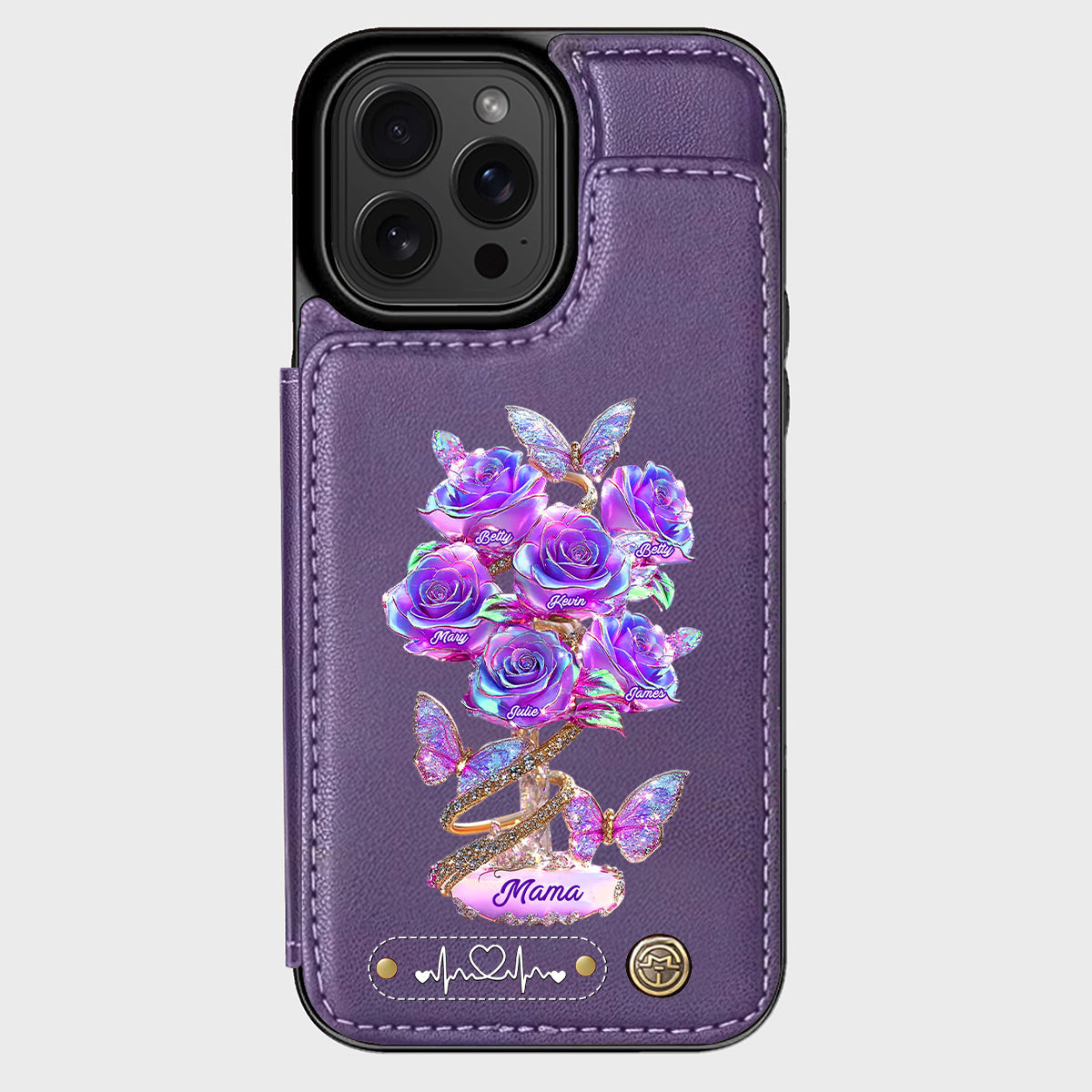 Meilleure maman du monde - Étui portefeuille personnalisé pour téléphone - Maman