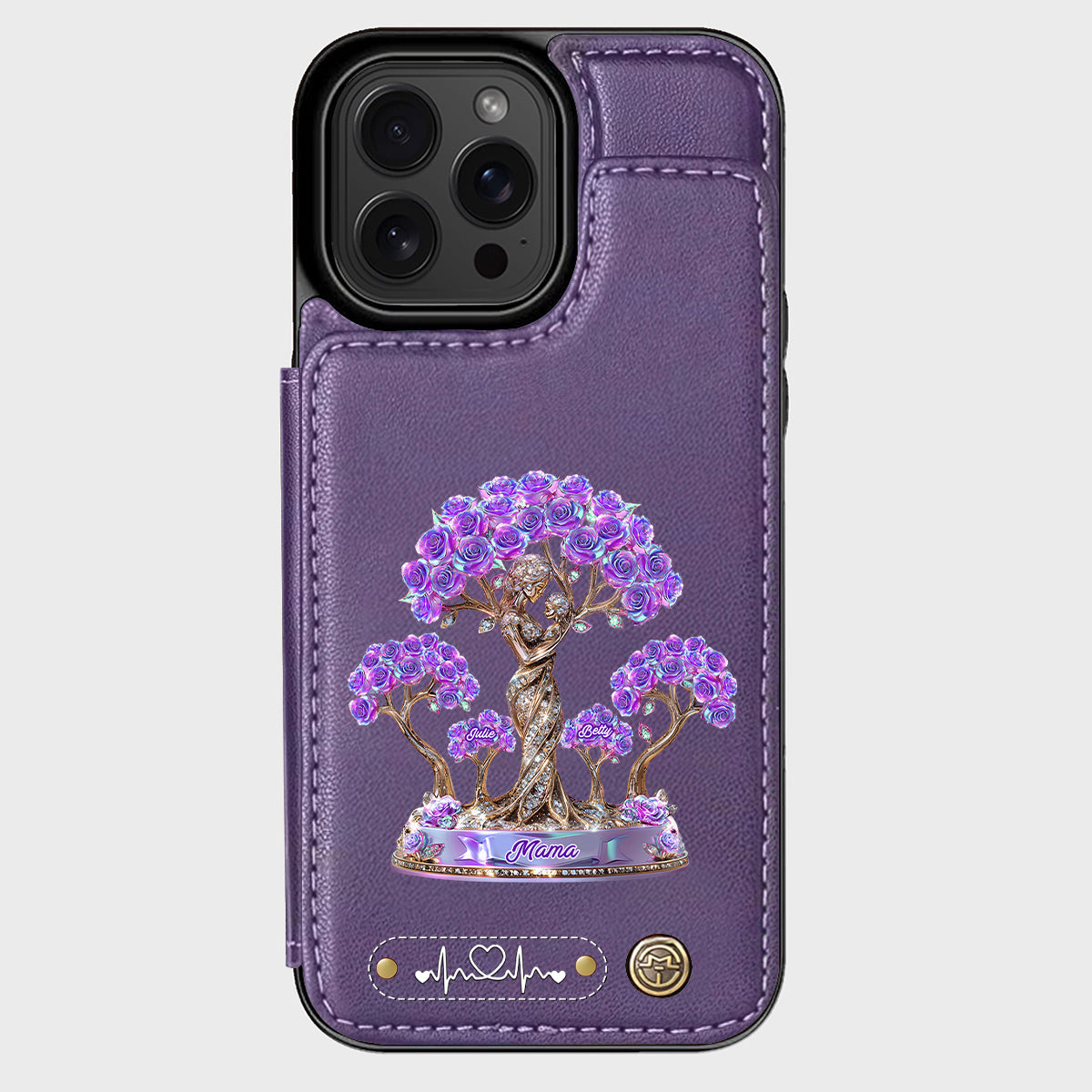 Meilleure maman du monde - Étui portefeuille personnalisé pour téléphone - Maman