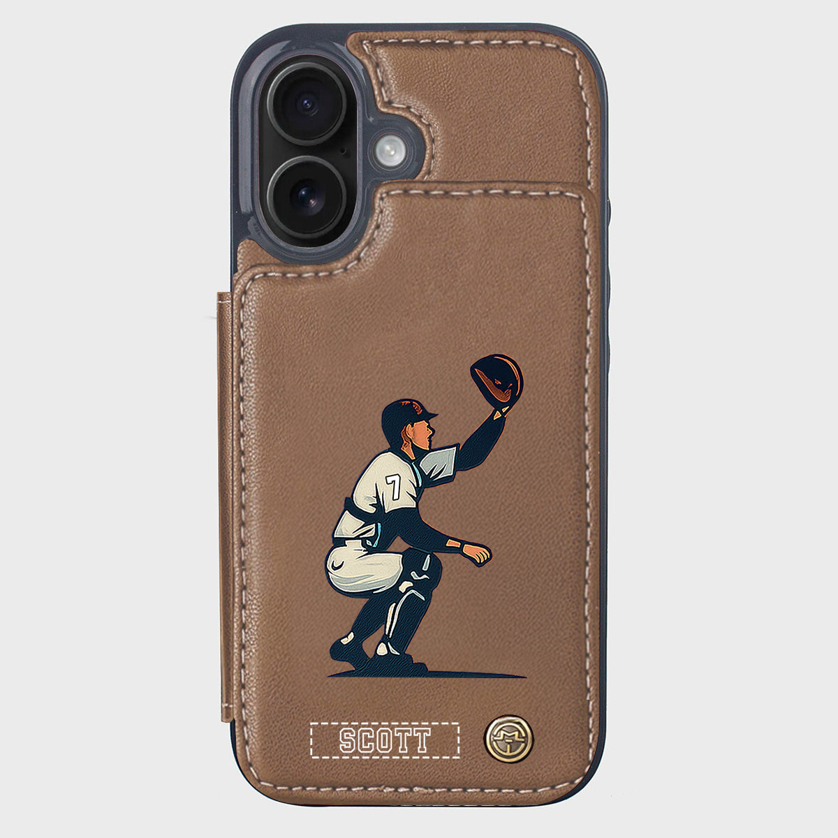 C'est la saison du baseball ! - Étui portefeuille personnalisé pour téléphone portable sur le thème du baseball