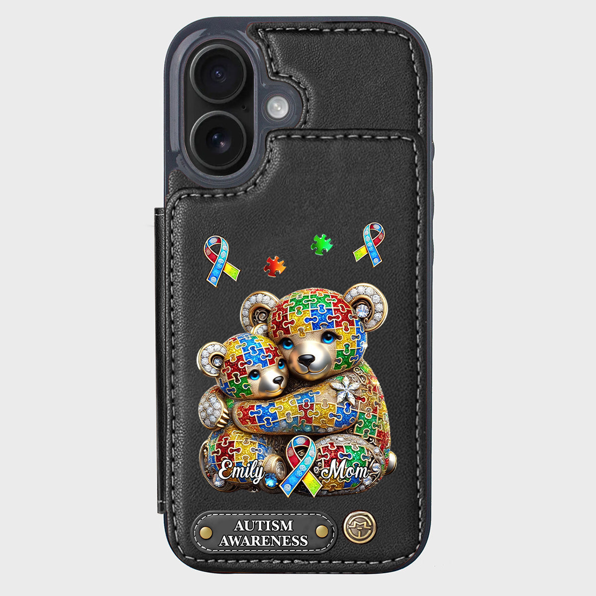 Strong Mama - Personalized Autism Awareness Wallet Phone Case