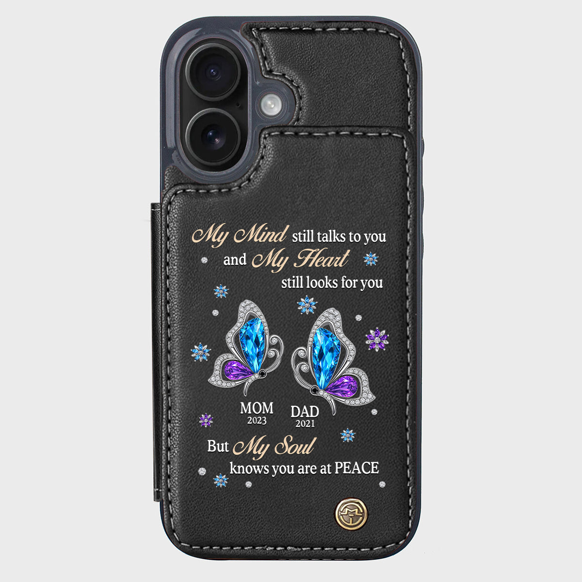 I Love You Forever - Personalized Memorial Wallet Phone Case