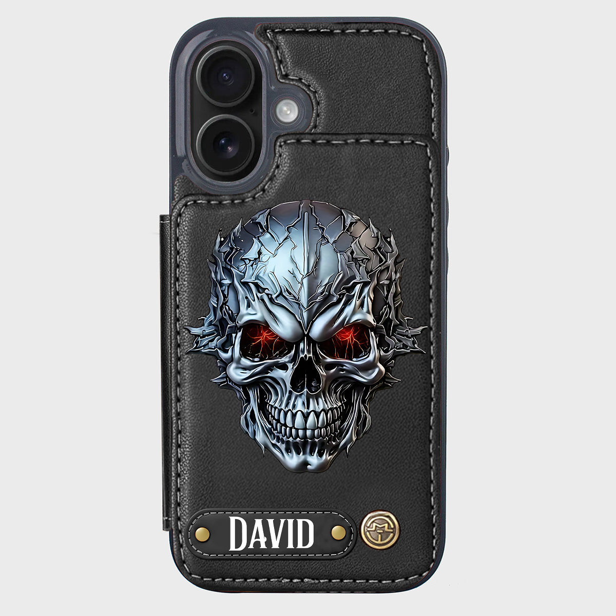 Cool Skull - Personalized Skull Wallet Phone Case