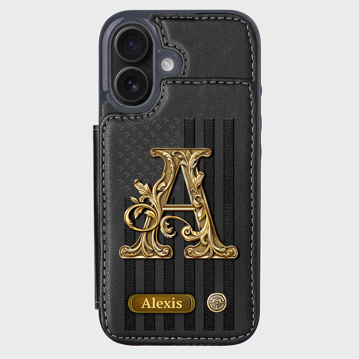 Cadeau initial pour lui, cadeau pour homme… - Étui portefeuille personnalisé pour téléphone