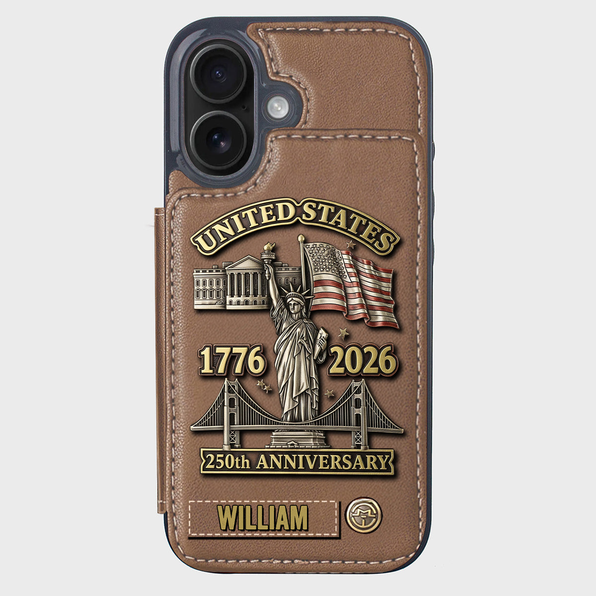 250th Anniversary - Personalized Wallet Phone Case