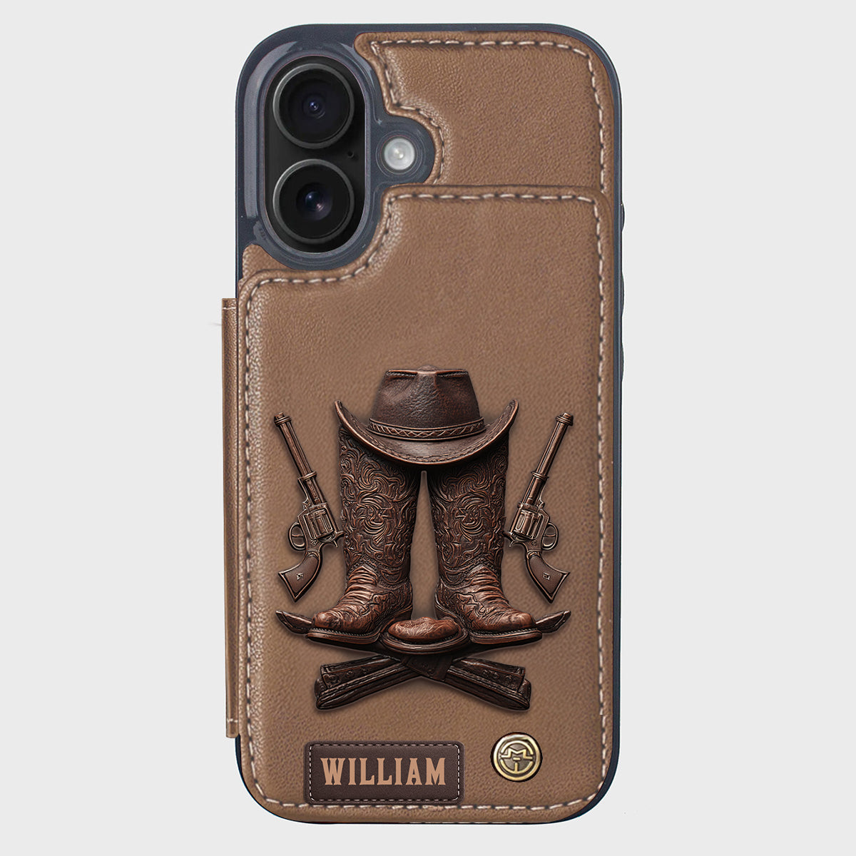 Western Spirit - Personalized Western Outfit Wallet Phone Case