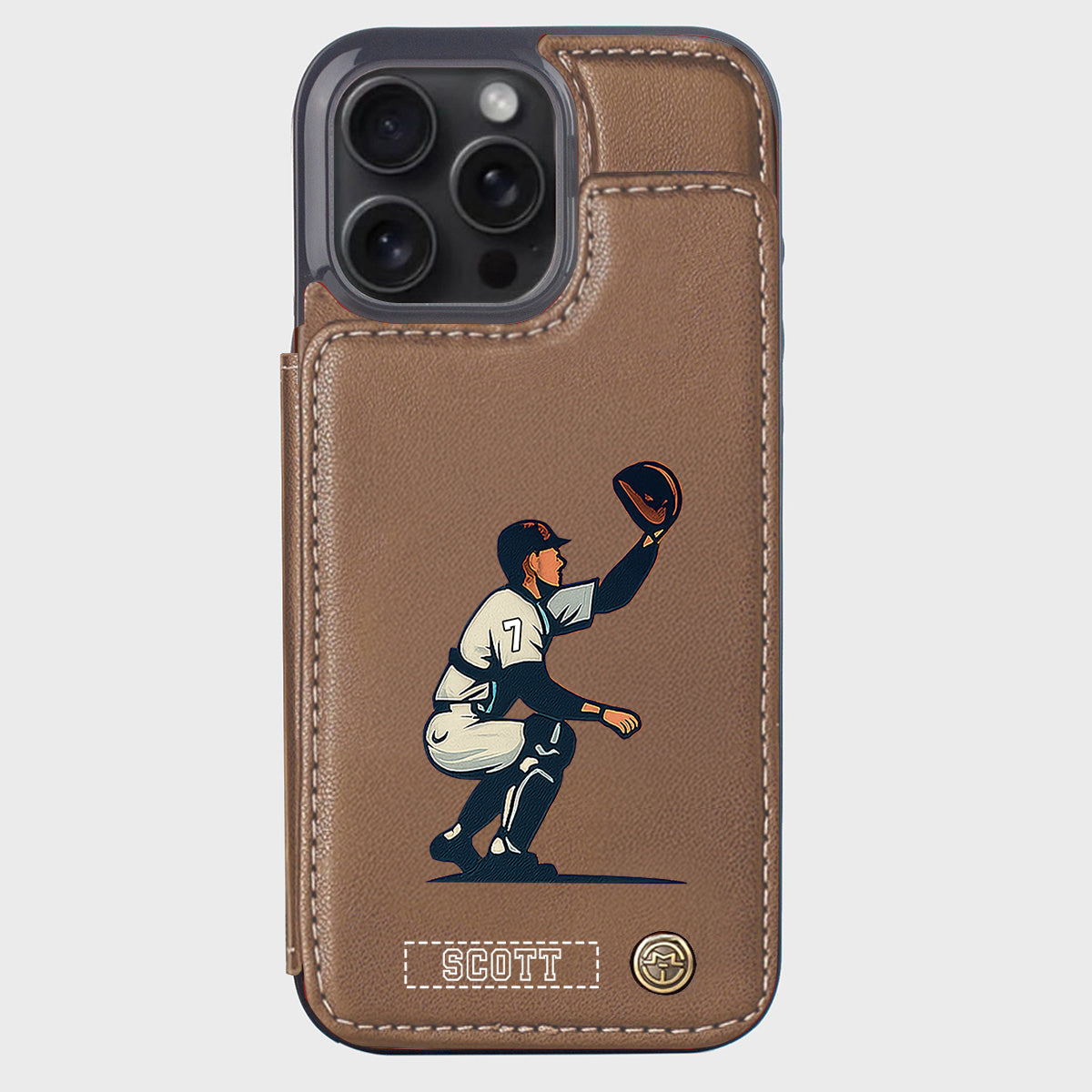 C'est la saison du baseball ! - Étui portefeuille personnalisé pour téléphone portable sur le thème du baseball