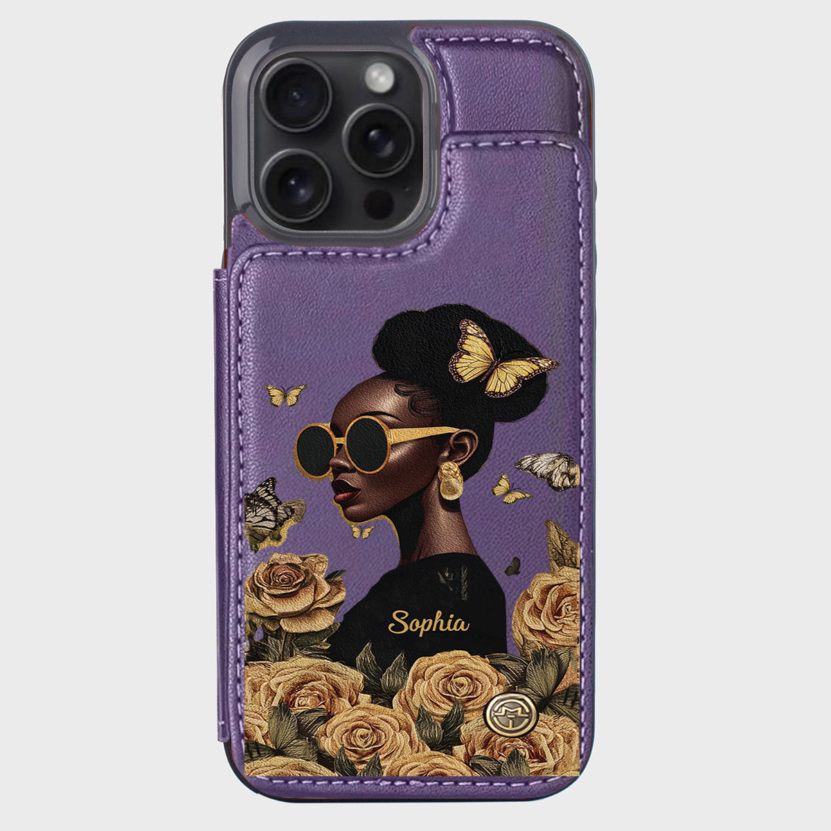 Empowered Beauty - Personalized African American Wallet Phone Case