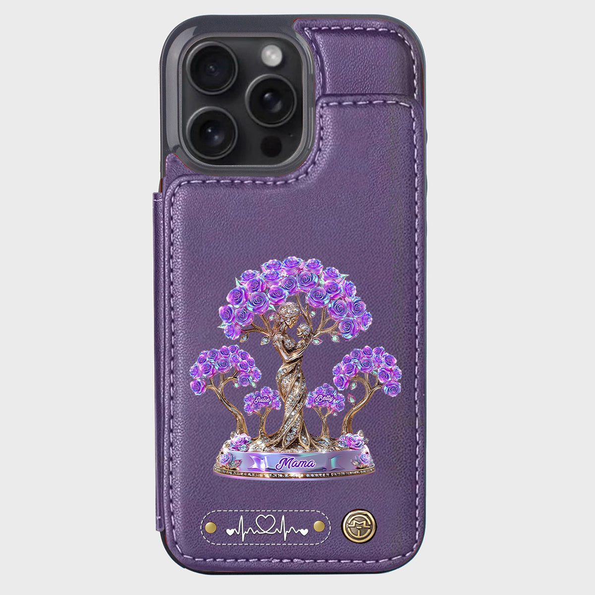 Meilleure maman du monde - Étui portefeuille personnalisé pour téléphone - Maman