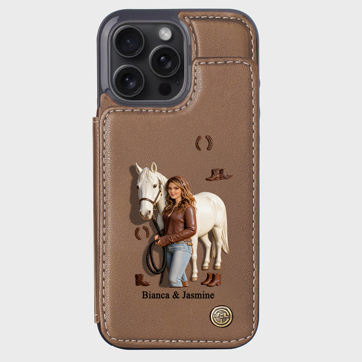 Horse Girl - Personalized Horse Wallet Phone Case