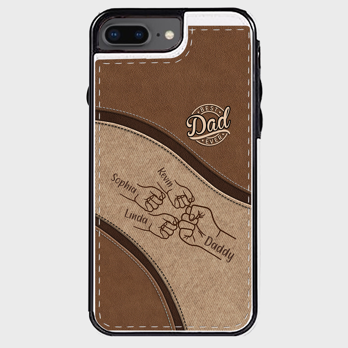 Fist Bump - Personalized Father Foldable Wallet Phone Case