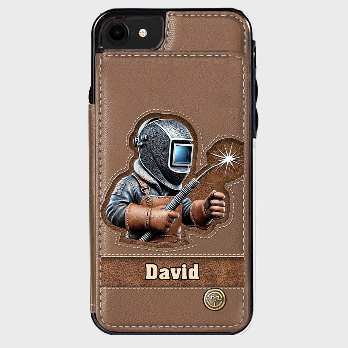 Strong Ones Become Welder - Personalized Welder Wallet Phone Case