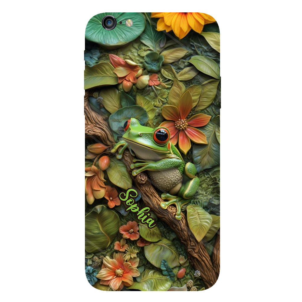 Adorable Grenouille - Coque de téléphone personnalisée avec imprimé grenouille