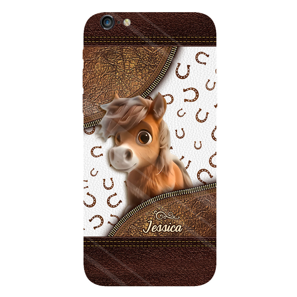 Cute Horse - Personalized Horse Full Print Phone Case