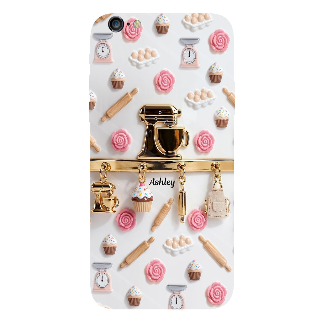 Coque de téléphone personnalisée avec motif pâtisserie - Charms de pâtisserie