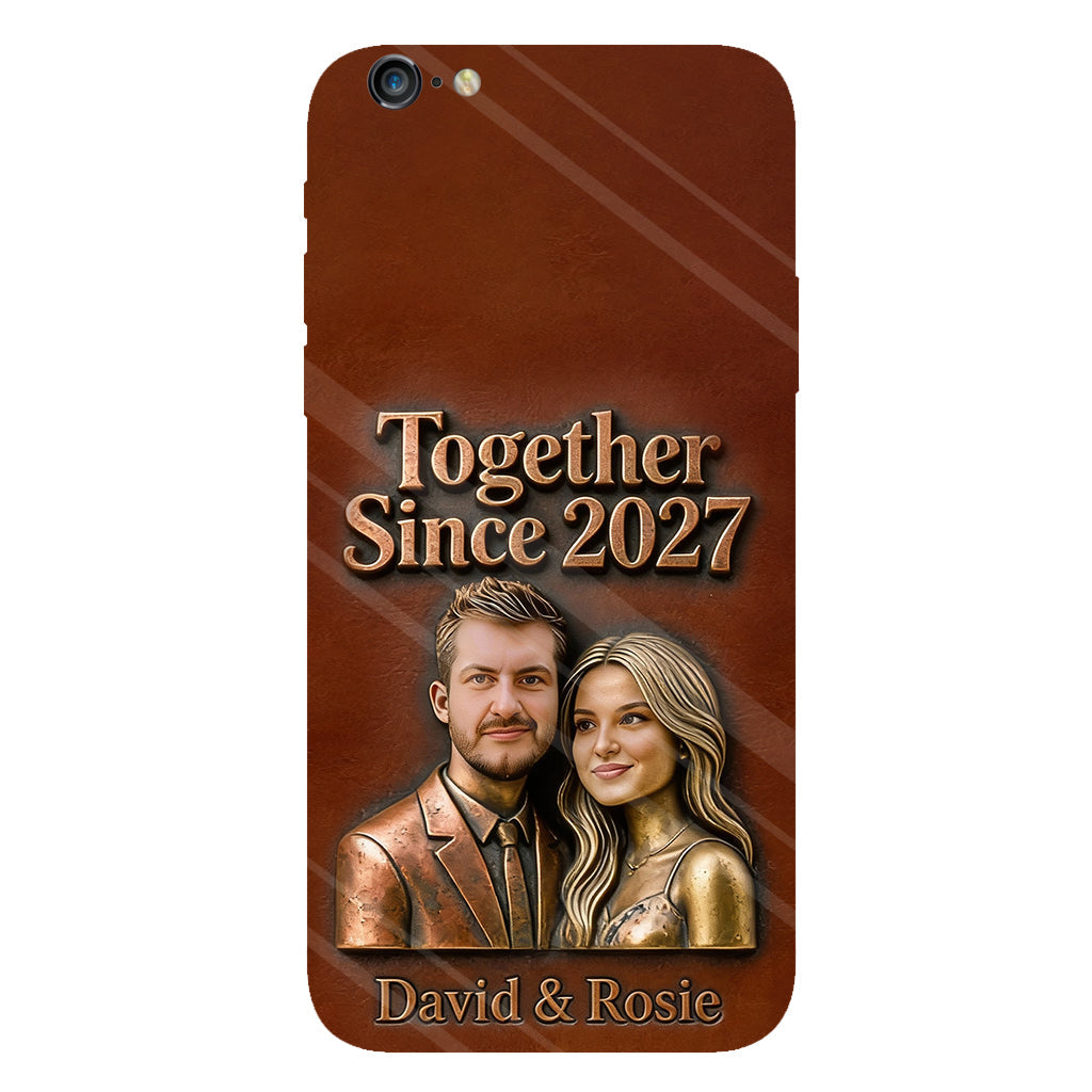Ensemble depuis toujours - Coque de téléphone personnalisée avec photo pour couple - Impression intégrale