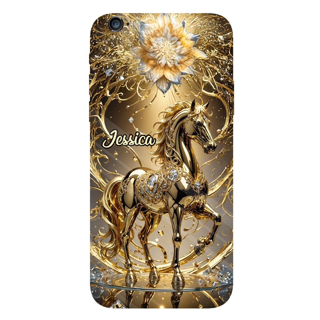 Coque de téléphone personnalisée avec motif cheval « Magnifique Cheval »