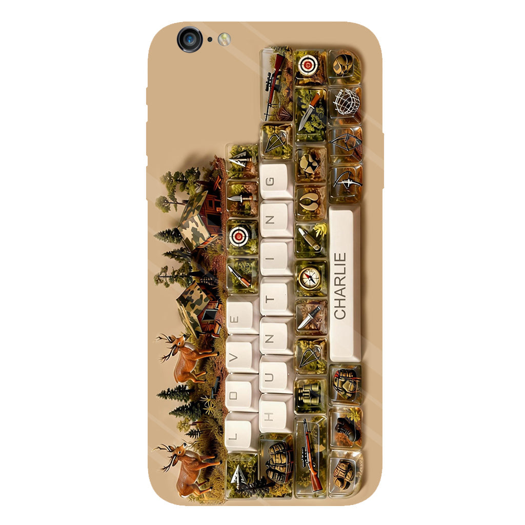 Cadeau Chasse - Coque de téléphone personnalisée avec motif chasse intégral