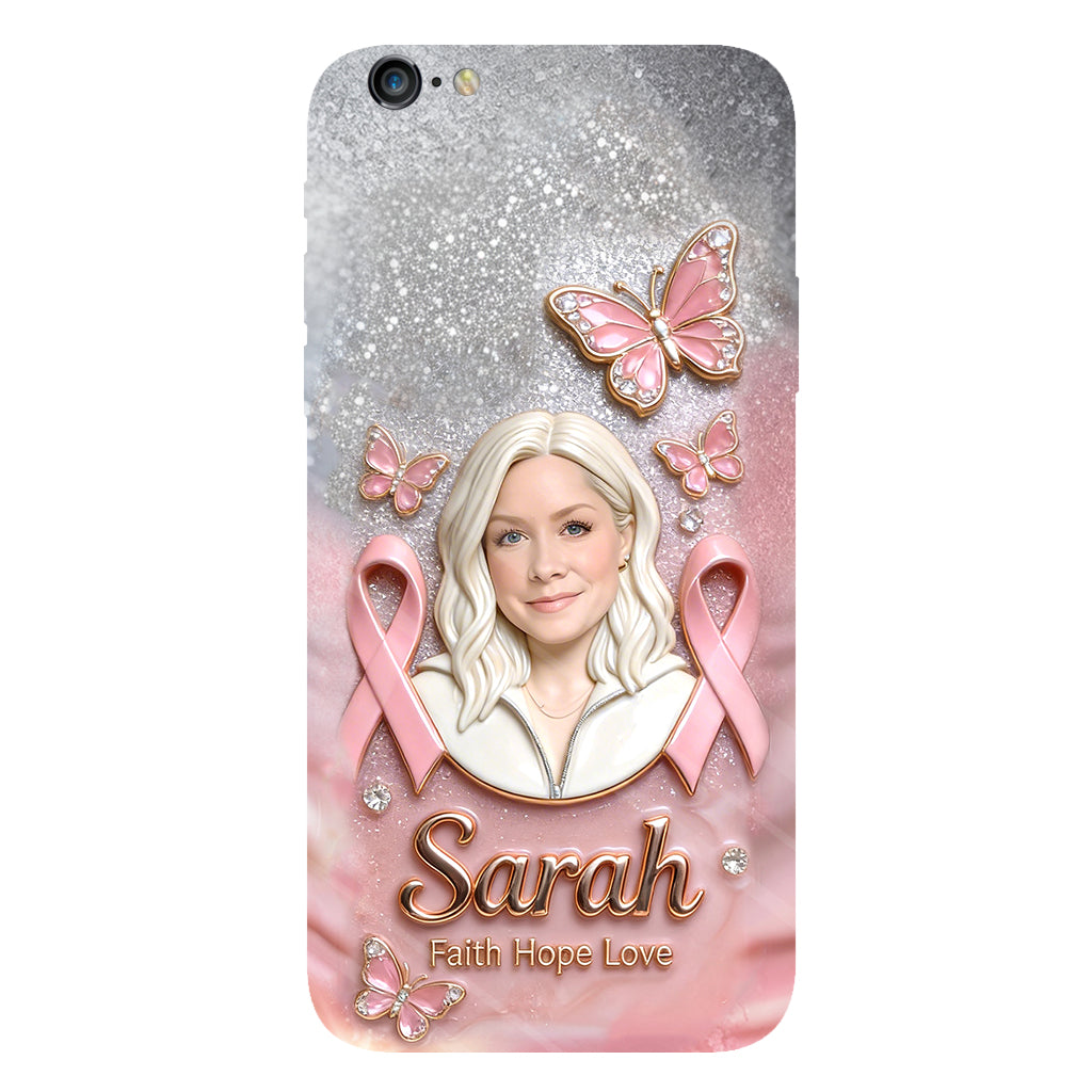 Custom Any Photo - Personalized Breast Cancer Awareness Full Print Phone Case