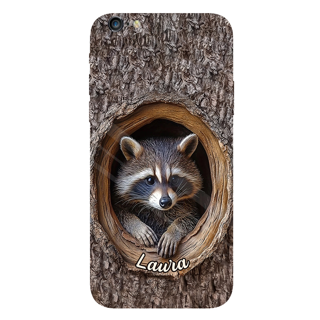 Adorable Raccoon - Personalized Raccoon Full Print Phone Case