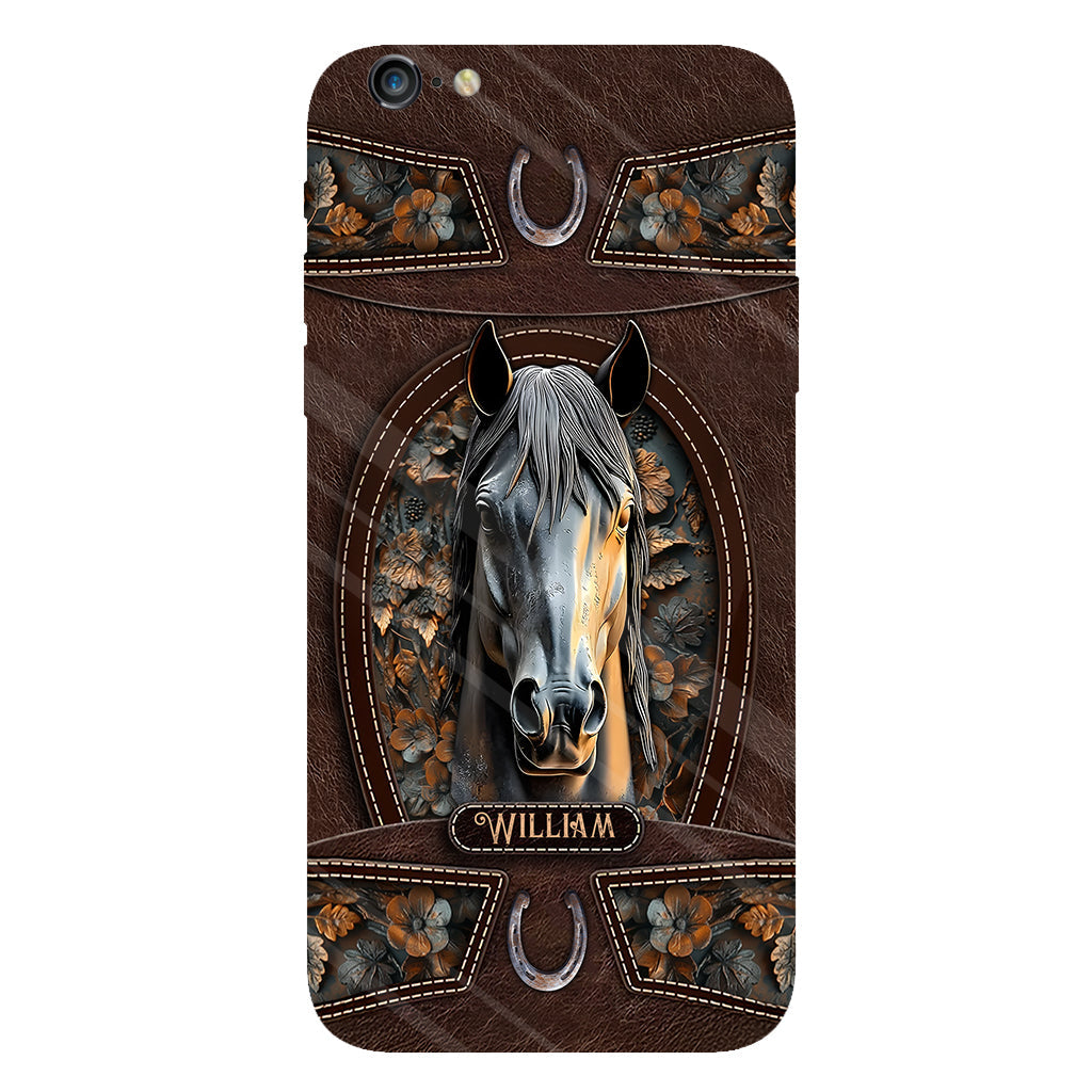 Love Horse - Personalized Horse Full Print Phone Case