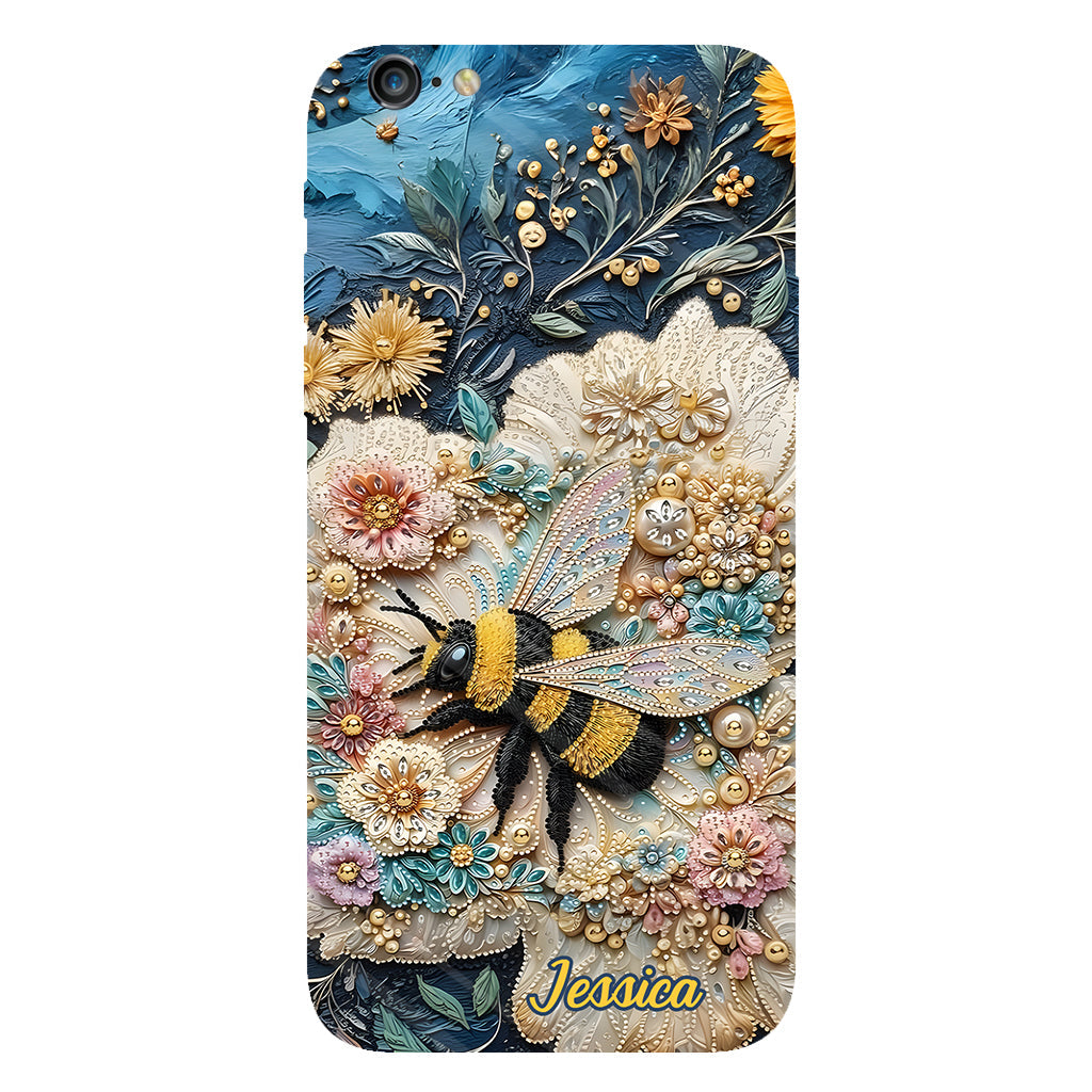 Soyez gentils - Coque de téléphone personnalisée avec motif abeille
