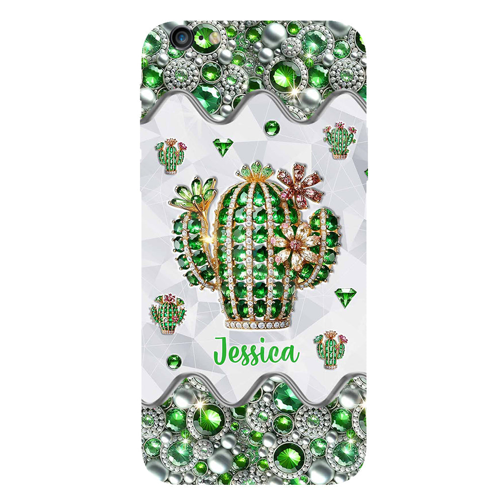 Coque de téléphone personnalisée « Love Cactus » avec motif cactus intégral