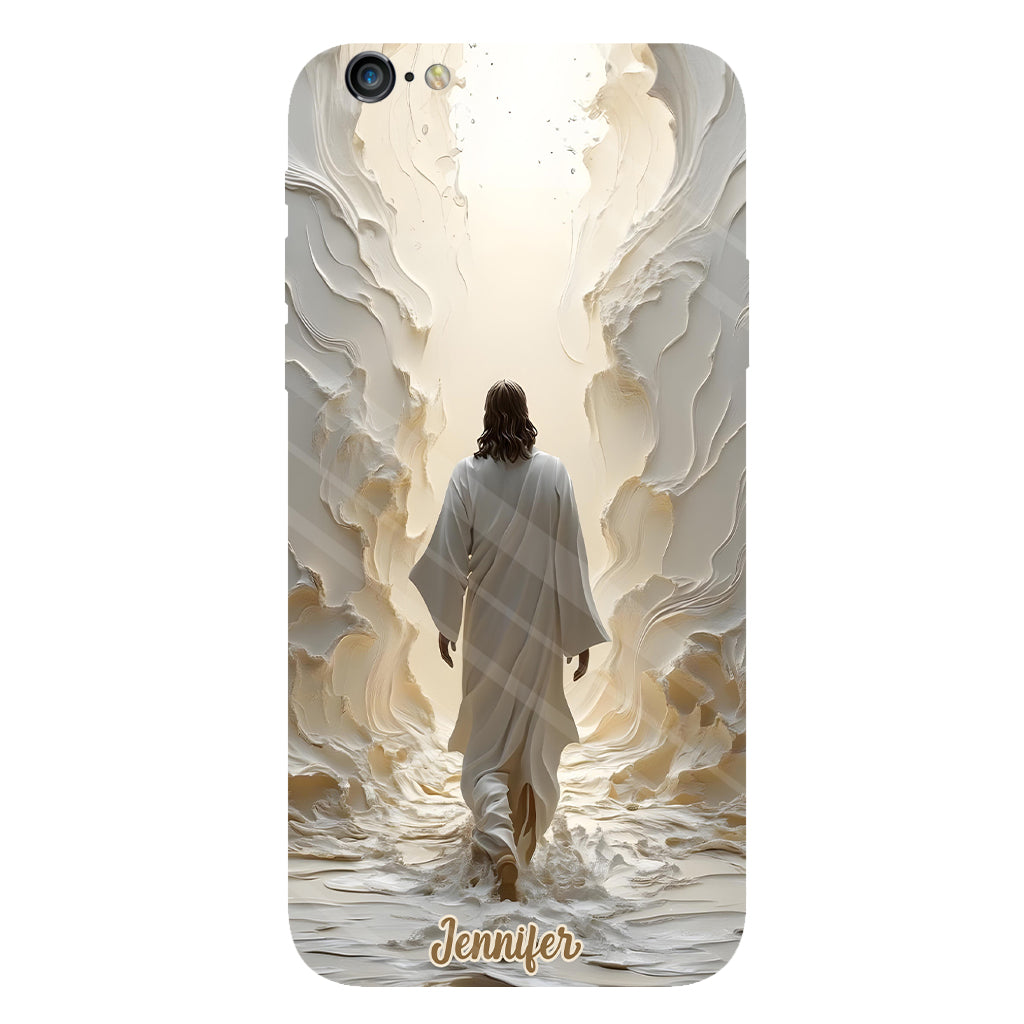Marchez avec Dieu - Coque de téléphone personnalisée avec impression chrétienne intégrale