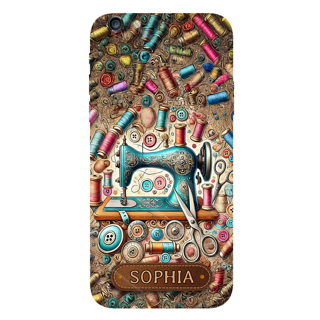 Coque de téléphone personnalisée « Couture » ​​avec imprimé intégral