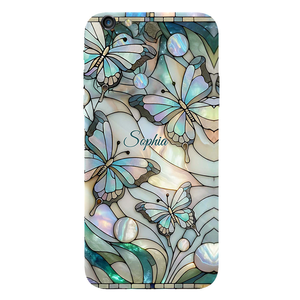 Coque de téléphone personnalisée avec motif papillons « J’adore les papillons »